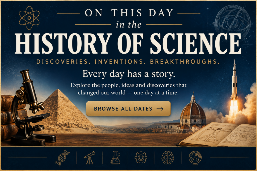 on this day in the history of science