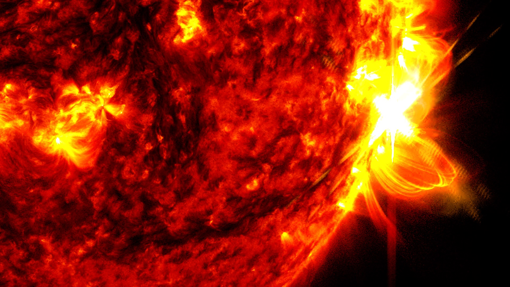 Solar flare captured by NASA’s Solar Dynamics Observatory